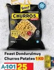 FEAST DONDURULMUŞ CHURROS PATATES 1 KG